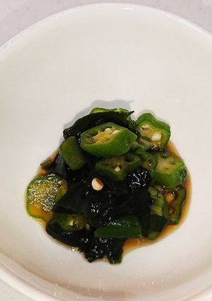オクラとわかめの酢醤油和え-レシピのメイン写真
