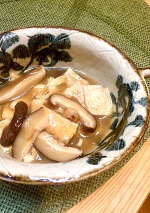 シンプルで優しい味の椎茸と揚げ-レシピのメイン写真