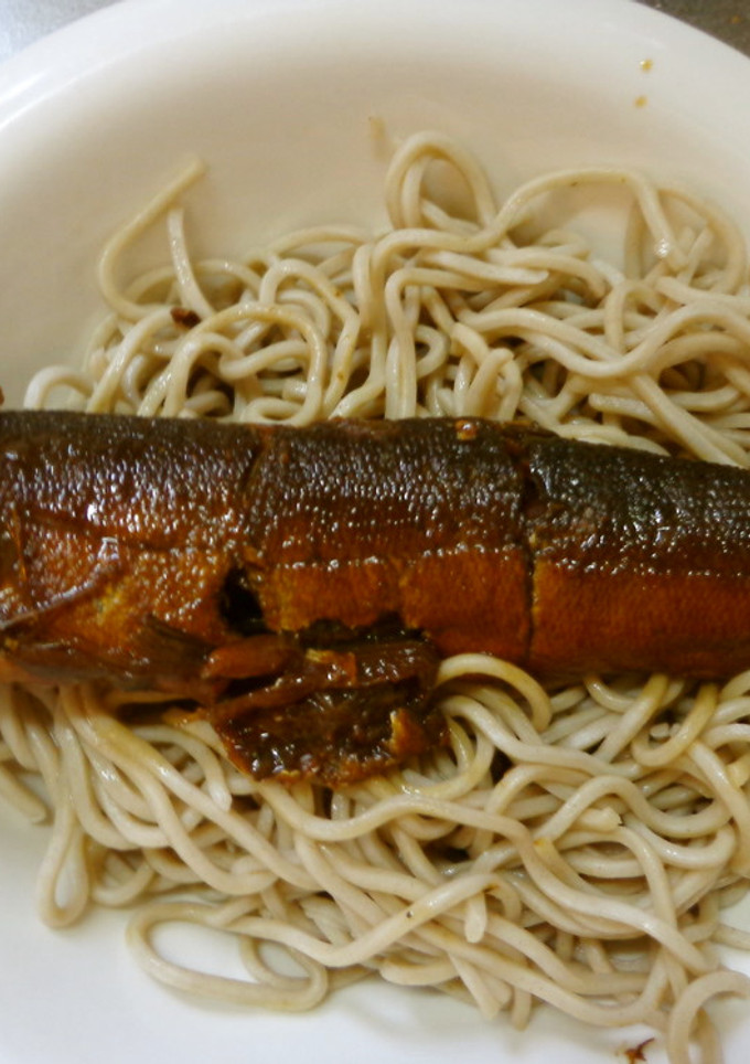 最速の鮎の甘露煮の蕎麦-レシピのメイン写真