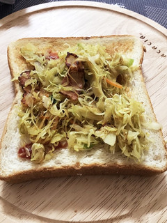 千切りキャベツで簡単カレー味トースト-レシピのメイン写真