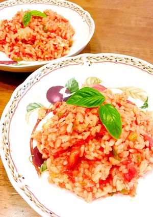 【超簡単】トマトチーズリゾット【20分】-レシピのメイン写真