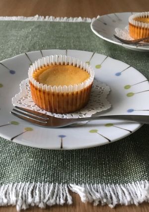 簡単！カップでかぼちゃのチーズケーキ-レシピのメイン写真