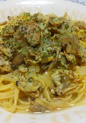 簡単♪あさりたっぷりスープパスタ☆-レシピのメイン写真