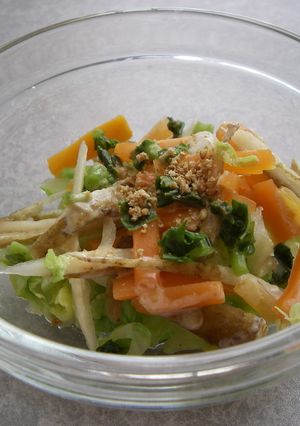 冷蔵庫の残り野菜でOK。温野菜の胡麻和え-レシピのメイン写真