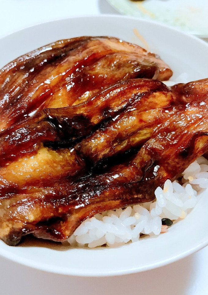 ふわとろ茄子の蒲焼き丼-レシピのメイン写真