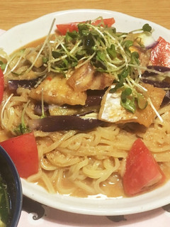 鯛となすの冷やしごまだれ麺-レシピのメイン写真
