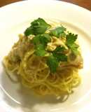 タラコのレモンソイヨーグルトパスタ