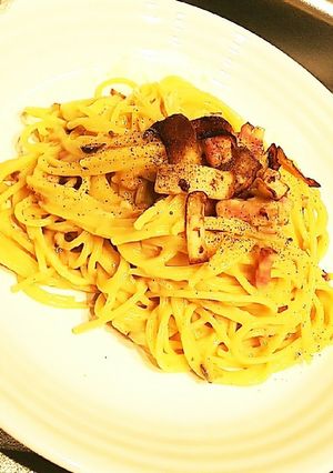 【材料4つ】生クリーム無しカルボナーラ-レシピのメイン写真