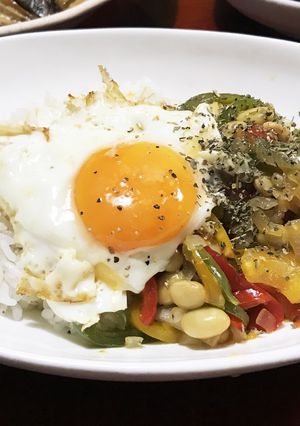 大豆の水煮で簡単ガパオライス-レシピのメイン写真