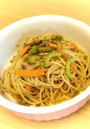 ＊ゴーヤとツナの和風パスタ＊-レシピのメイン写真