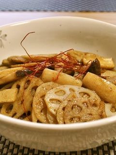 蓮根とエリンギの花椒キンピラ-レシピのメイン写真