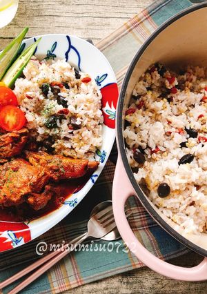 黒豆とクコの実入り雑穀ご飯(動画有)-レシピのメイン写真