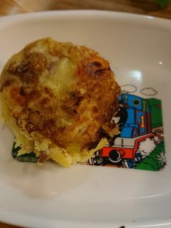 【離乳食後期】豚肉とさつまいものおやき-レシピのメイン写真