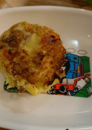 【離乳食後期】豚肉とさつまいものおやき-レシピのメイン写真