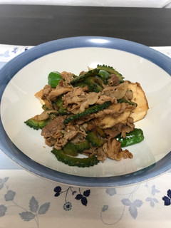 厚揚げと豚肉とゴーヤとししとうの炒め物-レシピのメイン写真
