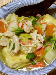 揚げ出し豆腐の季節野菜中華あんかけ-レシピのメイン写真