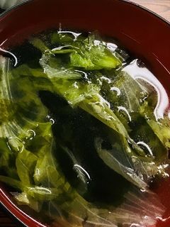 海苔とレタスのスープ-レシピのメイン写真