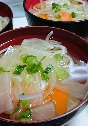 ある物入れちゃって～白だしで☆お吸い物-レシピのメイン写真