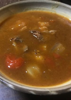 牛すじ肉のカレースープ-レシピのメイン写真