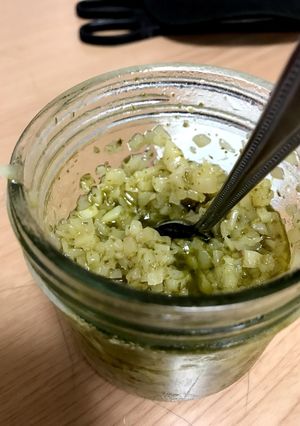 ご飯にかける新生姜。オリーブオイル漬け-レシピのメイン写真