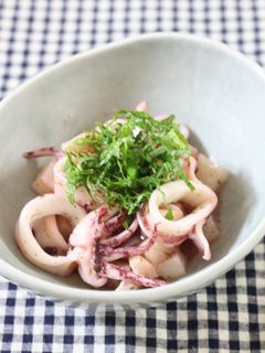 大葉塩ダレで作るイカと長芋バターソテー-レシピのメイン写真