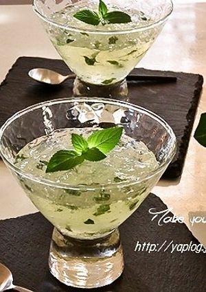 レモン＆ミントのクラッシュゼリー-レシピのメイン写真