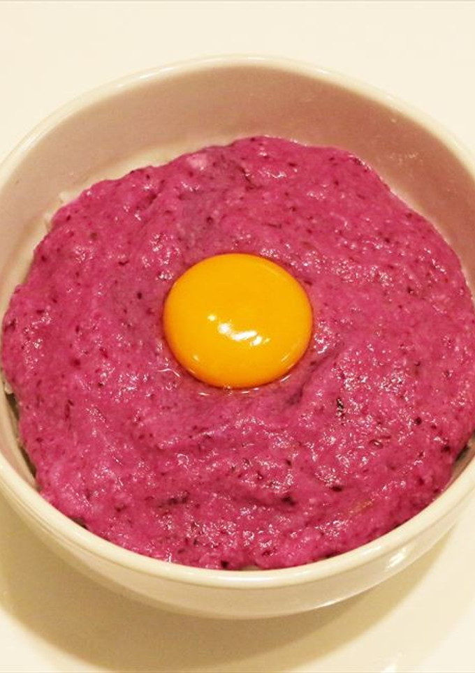 紫やまいものとろろご飯-レシピのメイン写真