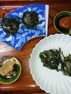 のり茶漬の黒丸おにぎり-レシピのメイン写真