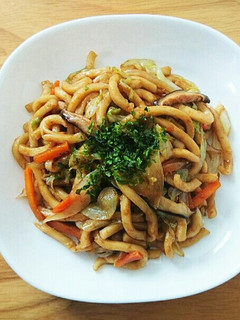 ♡ペヤングソースで焼きうどん♡-レシピのメイン写真