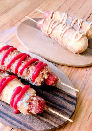伸びるチーズドック-レシピのメイン写真
