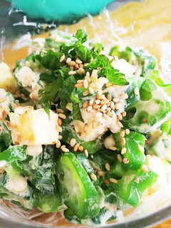 オクラとチーズのワサマヨ和え-レシピのメイン写真