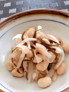 大豆水煮と塩昆布✤おつまみピクルス(風)-レシピのメイン写真