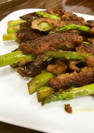 アスパラつくね串【JA福岡市】-レシピのメイン写真
