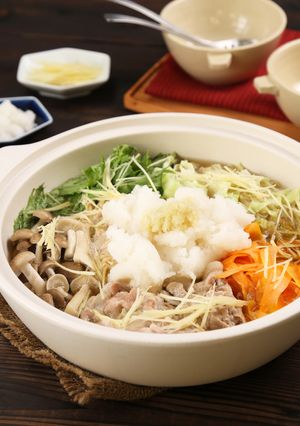 たっぷり野菜♡千切りキャベツのみぞれ鍋-レシピのメイン写真