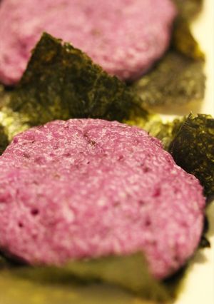紫やまいもの磯辺焼き-レシピのメイン写真