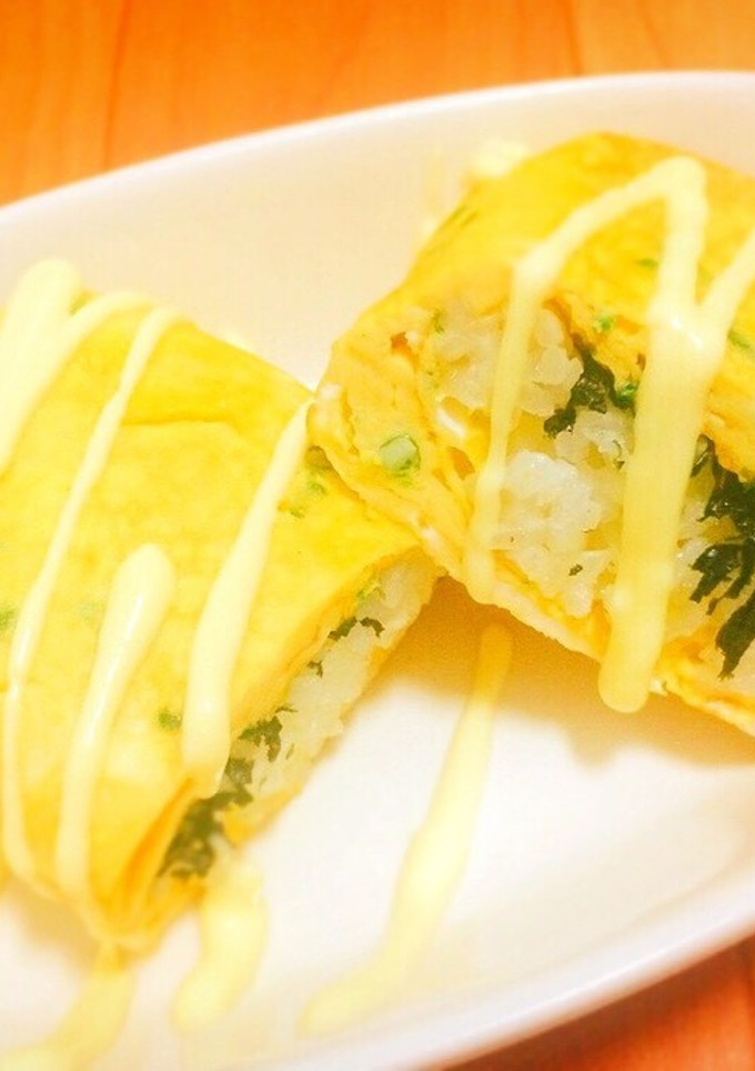 和風オムライス♪マヨライスinだし巻き卵-レシピのメイン写真