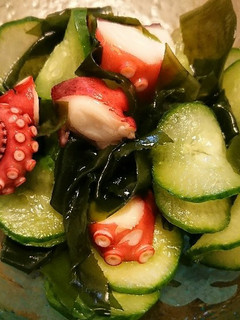 タコと生ワカメとキュウリの酢の物-レシピのメイン写真