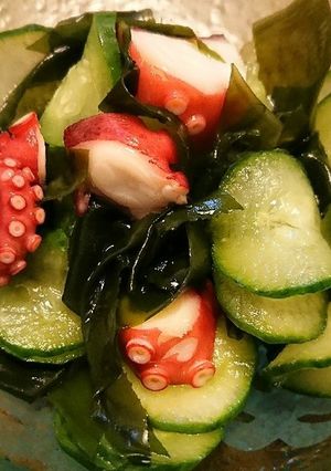 タコと生ワカメとキュウリの酢の物-レシピのメイン写真