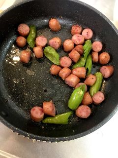 ししとうとウインナーのイタリアン風炒め物-レシピのメイン写真
