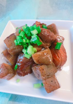 圧力鍋で！こんにゃくと柔らか豚肉の角煮-レシピのメイン写真