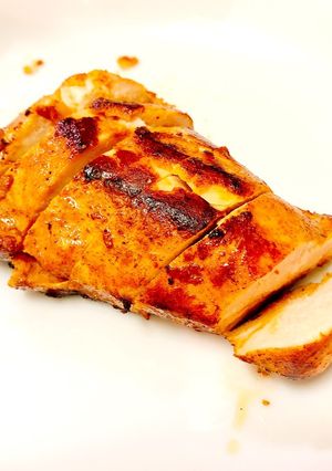 タンドリーチキン風サラダチキンを焼く-レシピのメイン写真