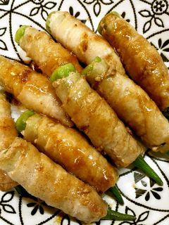 オクラ&豚バラ肉のポン照り焼き-レシピのメイン写真