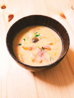 濃厚やみつき!キムチ豆乳鍋風スープ-レシピのメイン写真