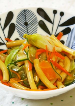 マカロニと野菜のさっぱりドレッシング和え-レシピのメイン写真