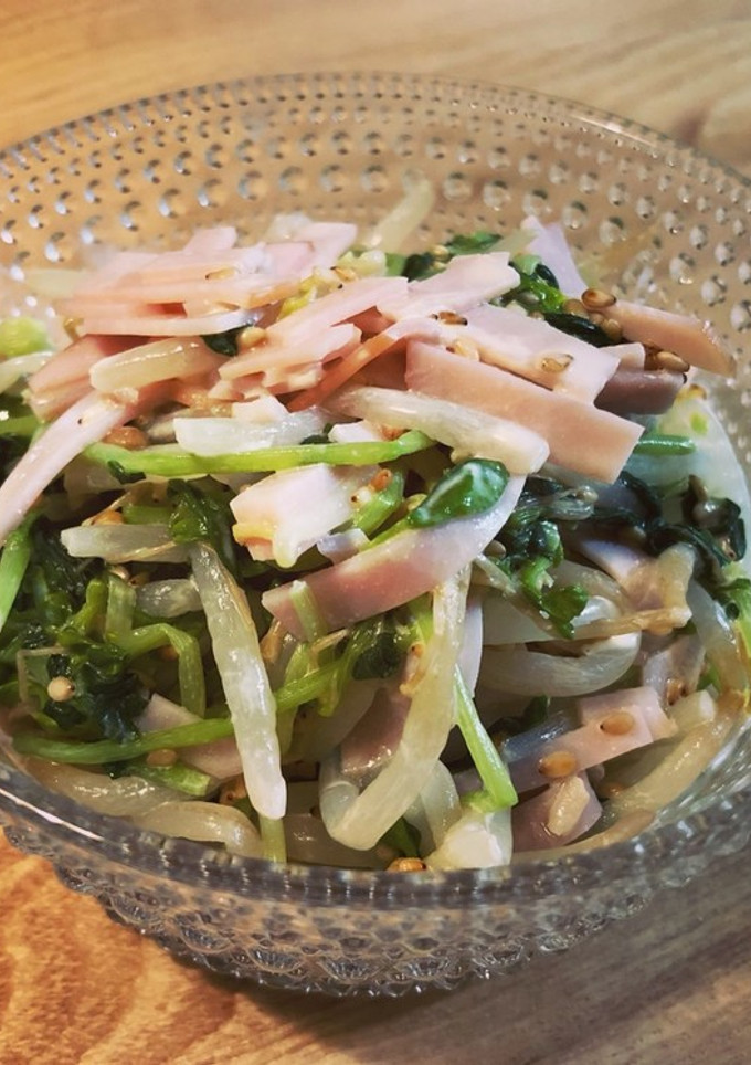 豆苗とモヤシの和風サラダ-レシピのメイン写真