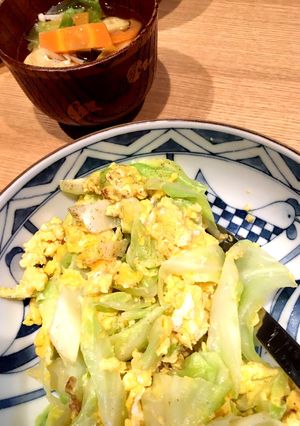キャベツと卵の炒めもの-レシピのメイン写真