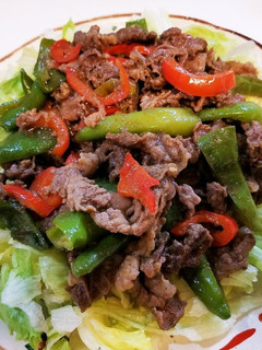 万願寺とうがらしとパプリカの焼肉サラダ-レシピのメイン写真