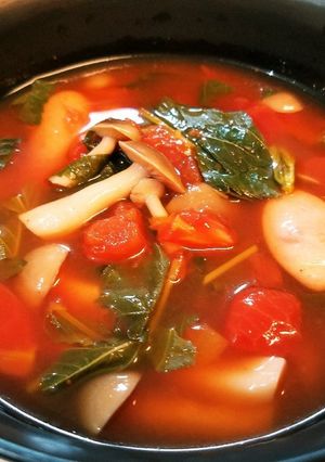 モロヘイヤのトマトスープ-レシピのメイン写真