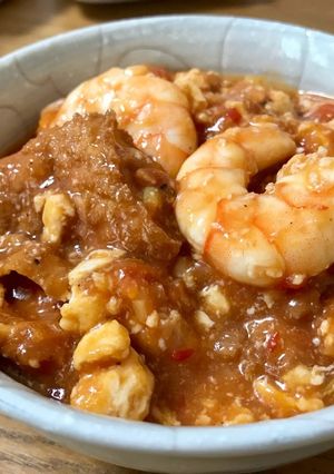 厚揚げでカサ増し☆簡単エビチリ-レシピのメイン写真