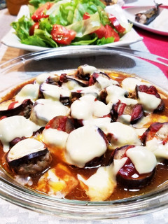 レンチン茄子とひき肉チーズ簡単-レシピのメイン写真